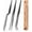Black, variant on Fine Cooking Tweezers Set, Professional Stainless Steel Food Tongs, Kitchen Black Long Chef Tweezer for Cooking, Plating, Decorating and BBQ (SILVER, 10 inch)