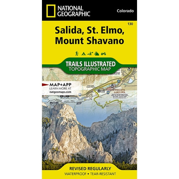 National Geographic Maps: Trails Illustrated: Salida, St. Elmo, Mount Shavano - Folded Map