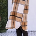 thumbnail image 4 of Homenesgenics Sweatshirts for Women under $10.00 Soft Women Casual Pockets Winter Long Sleeve Tops Jacket Plaid Coat Orange S, 4 of 9
