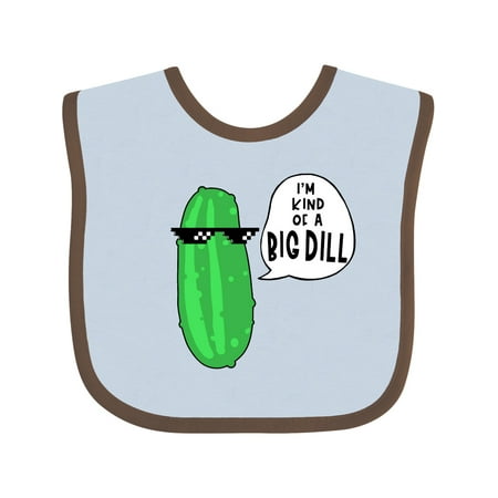 

Inktastic I m Kind of a Big Dill Pickle with Sunglasses Boys or Girls Baby Bib