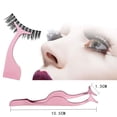 thumbnail image 3 of Pince à Cils Professionnelle Outil d'Application de Faux Cils Clip en Acier Inoxydable - Champagne Violet, 3 of 6