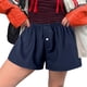 thumbnail image 1 of MKLEKYY Pantalones Cortos para Mujer, Bonitos, Suaves, Elásticos, de Cintura Baja, con Estampado A Cuadros y Botones En La Parte Delantera, para Pijama, Ropa de Dormir, 1 of 4