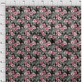 thumbnail image 4 of oneOone Cotton Poplin Black Fabric Tropical Floral Dress Material Fabric Print Fabric By The Yard 56 Inch Wide, 4 of 4