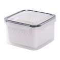 thumbnail image 1 of Nomeni Storage Containers Fruit Vegetable Storage Containers For Fridge Draining Fresh Containers 3 In 1 Produce Savers Storage Containers Large Organizer Bins With Lid & Colander, 1 of 2