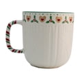 thumbnail image 5 of Set Tarros de Porcelana Blanca con Relieve, Colección Navideña, 4 Modelos Diferentes, Tazas para Bebidas Calientes, Capacidad 345 ml, 5 of 5