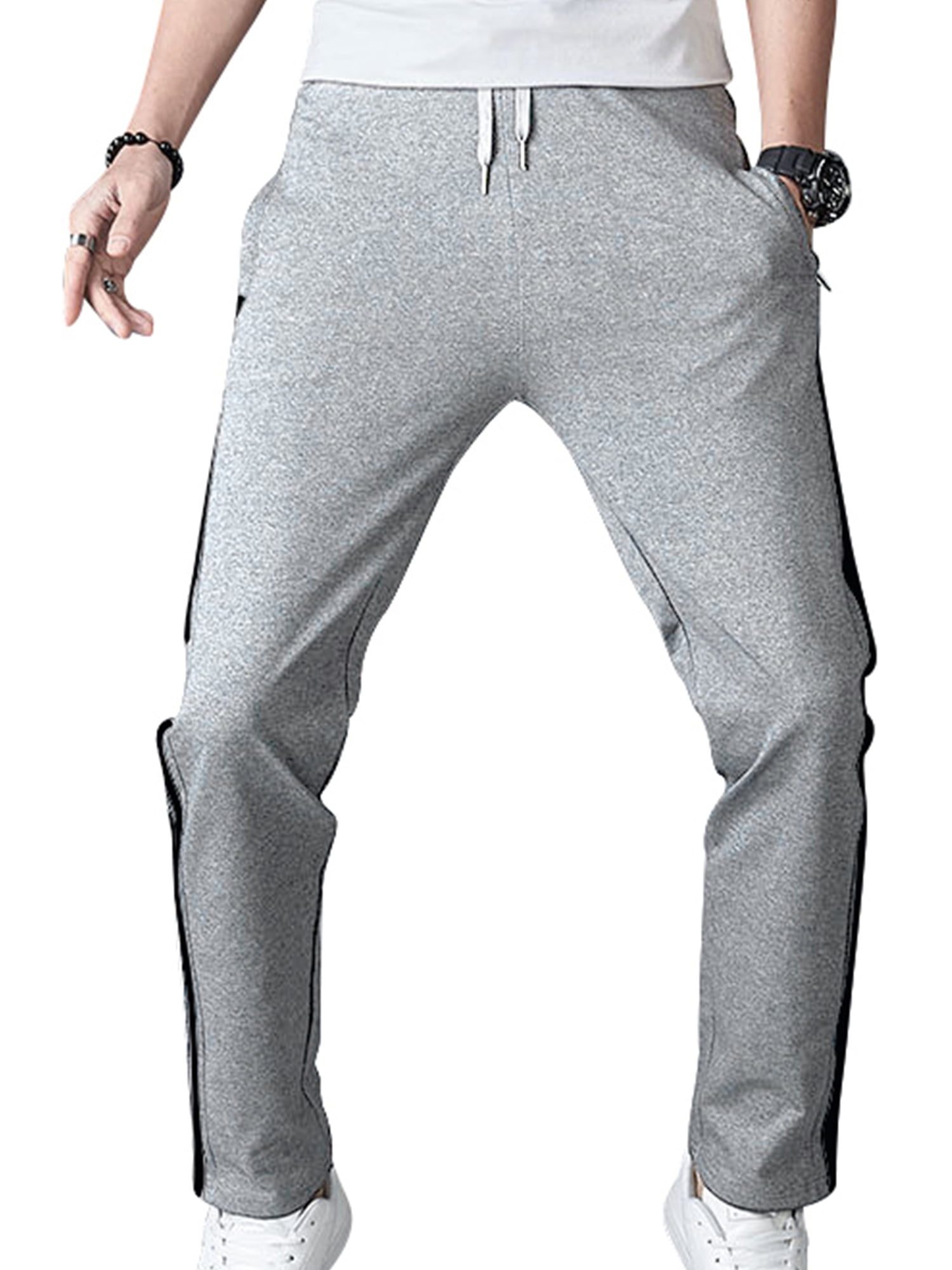 HUGE SPORTS Mens Joggers Pants Casual Gym Workout Track Pants Casual Fit Sweatpants with Pockets