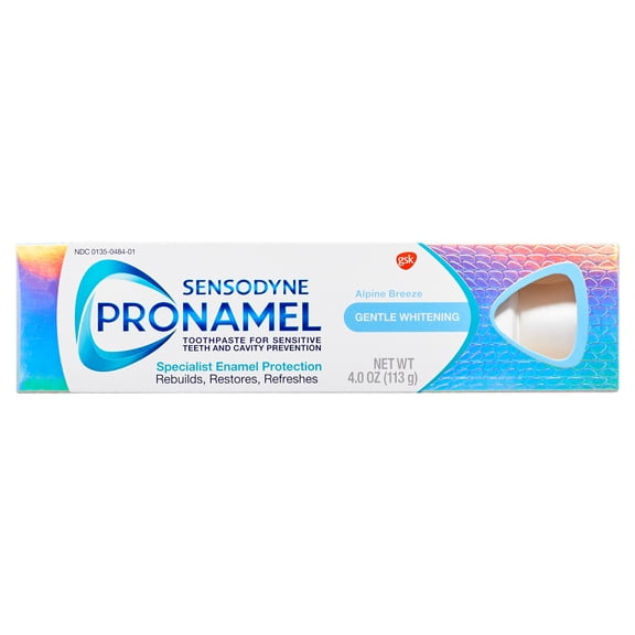 Sensodyne Pronamel Gentle Whitening Toothpaste for Sensitive Teeth, Alpine Breeze, 4 oz