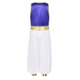 thumbnail image 2 of Linjinx Kids Boys Arabian Prince Outfits Street Rat Suits Sleeveless Vest Top with Pants 2 Piece Dark Purple 14, 2 of 6
