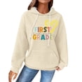 thumbnail image 1 of WZXFASHION Chandail à Capuchon pour Femmes à Col Rond à Manches Longues avec Poche Extérieure Couleur Unie Automne Couleur Unie Sport Décontracté Chandail à Capuchon Soldes Aujourd'hui Liquidation Mode Urbaine Chandail à Enfiler, 1 of 4