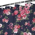 thumbnail image 3 of Pioneer Flower Floral Print Pattern Shower Curtain 36"x72" ,Bathroom Decorative Shower Curtains Set with 12 Hooks,Modern Waterproof Washable Shower Curtain, 3 of 6