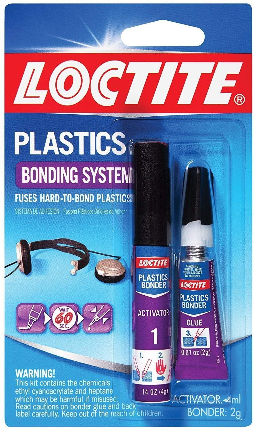 Loctite 681925 2Gram Super Glue Plastics Bonding System with Activator 6 Pack