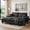 Black+5, variant on Arouseden 76" Gray Sectional Couch,Chenille Sailboat Sofa with 2 Throw Pillows and Sturdy Legs,Apartment Size Couch,Fluffy Sectional Couch for Living Room