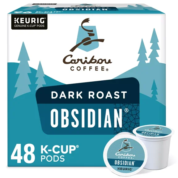 Caribou Coffee Obsidian 48 K-Cups, Medium Roast