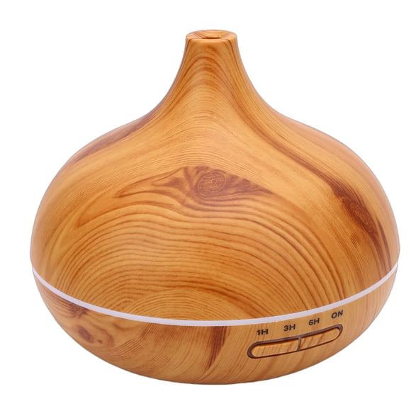 Humidificador Difusor De Aromaterapia De 550ml, Humidificador Con Enchufe USB De Grano De Madera Silencioso Con Control Remoto