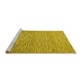thumbnail image 2 of Ahgly Company Machine Washable Indoor Square Solid Yellow Modern Area Rugs, 3' Square, 2 of 4