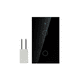 thumbnail image 1 of Interruptor De Luz De Pared Inteligente Wifi (2 Vías) Negro, 1 of 6