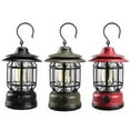 thumbnail image 1 of Lumières de Camping Professionnelles Extérieures - Lumières de Tente Rétro Portables Noires Rechargeables, 1 of 5