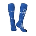 thumbnail image 5 of Lsque Compass Printed Crew Socks Men's Women's LightWeight Thin Casual Calf Socks ,Knee High Socks,Cotton Socks, 5 of 9