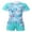 Tropical Leaves, variant on Aislor Kids Girls Athletic Tankini Swimsuit Floral Short Sleeve Swim Shirt with Shorts Rash Guard Swimwear Summer Lily Pink 14