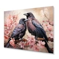 thumbnail image 2 of Designart "Crow beautyful Monarchs I" Animals Metal Wall Art, 2 of 5