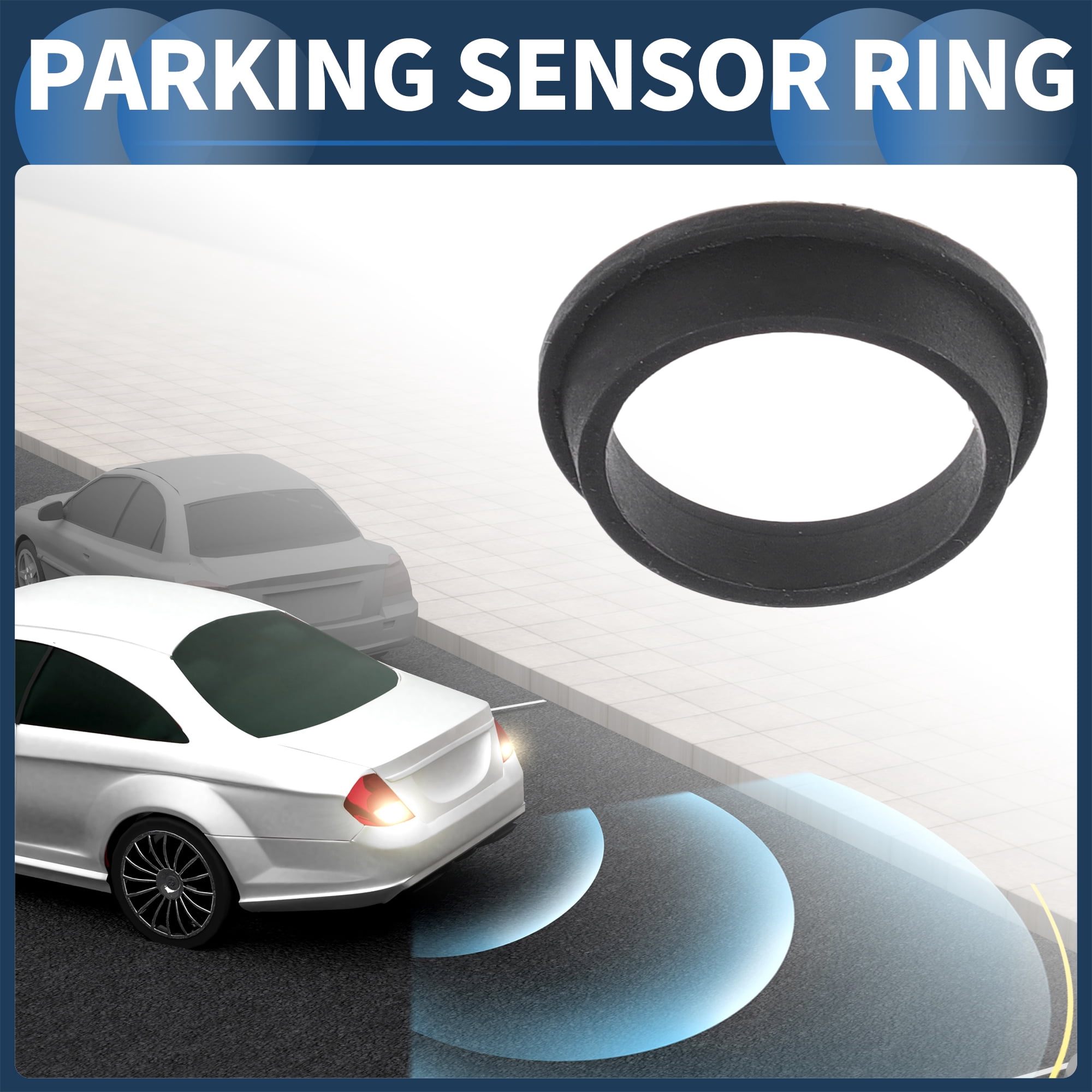 Unique Bargains Parking Reverse Sensor Ring for BMW 128i 2008-2013 Black 10Pcs