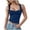 Dark Blue, variant on Womens Underwear Tight Fitting Vest Top Lace Bra Tight Fitting Underwear Top Vest plus Size Spaghetti Tops for Women Lace Camisole Bra