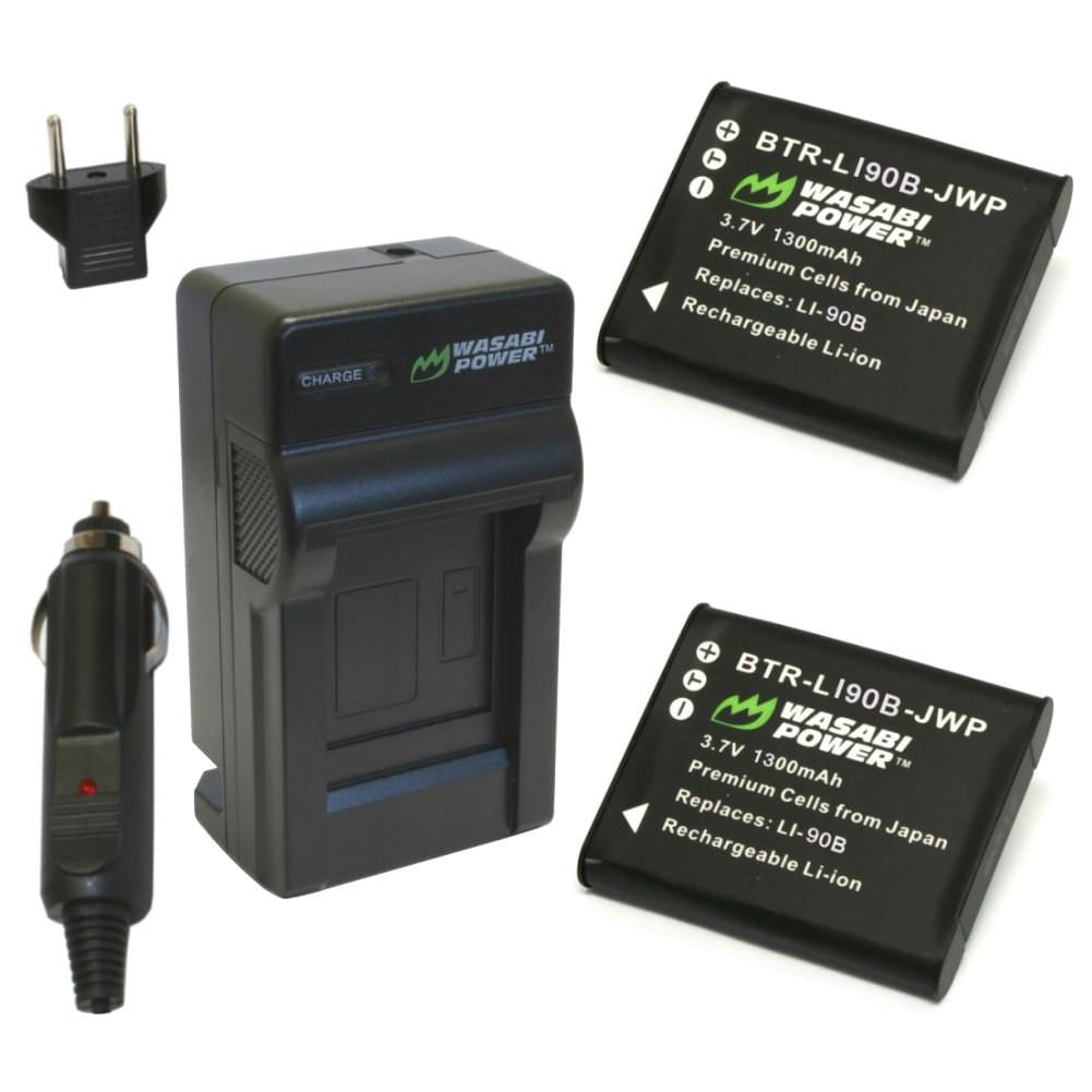 DSTE Ersatzakku Set – 2x LI-90B Akkus + Dual-Ladegerät Für Olympus Kameras (SH-1, TG-Serie, Etc.)
