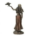 thumbnail image 6 of JUNWELL Resin Statues Morrigan The Celtic  of Battle with Crow & Sword Bronze Finish Statue 15cm for Home Decoration, 6 of 7