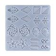 thumbnail image 1 of Molde de resina de silicona, molde de resina epoxi, kit para hacer aretes, manualidades para hacer colgantes 23, 1 of 9
