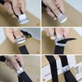 thumbnail image 4 of 10 Uds.-correa de hebilla a presión, correa de anclaje de nailon, resistente a la suciedad, negro, ancho reutilizable, hebillas de camión de carga de aleación de Zinc, 4 of 5