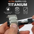 thumbnail image 6 of 49mm Titanium Band for Apple Watch Ultra 2 & 1 - Upgraded Folding Buckle, Durable Link, iWatch Strap, DLC Coating, Waterproof, One Size Fits All Bracelet in Titanium by Ultra Supply Co., 6 of 6