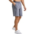 thumbnail image 4 of Hanes Shorts Mens French Terry Sweat Elastic Waist Tri-Blend Pockets 9 in Inseam, 4 of 6