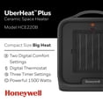 thumbnail image 2 of Calentador cerámico Honeywell UberHeat Plus para habitaciones pequeñas, 2 of 8