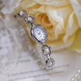 thumbnail image 2 of Fashion Women's Dress Watch Elegant Pearl Oval dial Ladies Bracelet Waterproof Analog Casual Watch, 2 of 8
