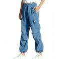 thumbnail image 3 of Bovemsi Women's Cargo Lounge Pants - Baggy Wide Leg Elastic Waist, 90s Vintage Oversized Parachute Track Pants, Hip Hop Streetwear Joggers, 3 of 5