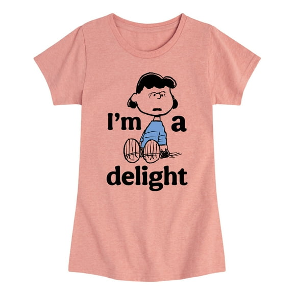 Peanuts - I Am Delight - Toddler & Youth Girls Short Sleeve Graphic T-Shirt