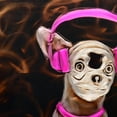 thumbnail image 2 of Omax Decor MY3007 32 x 32 x 1 in. Music to My Ears in Pink Handmade Metal Wall Art Sculpture, 2 of 2