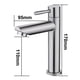 thumbnail image 4 of Grifo de baño Grifo de fregadero solo de agua fría Superficie cromada de cobre duradera Grifo de lavado a mano Cartucho de aireador extraíble Práctico para limpiar o reemplazar, 4 of 5