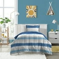 thumbnail image 6 of Dream Factory Tie Dye Stripe Full 7 Piece Comforter Set, Polyester, Microfiber, Blue, Child, 6 of 8