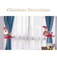 thumbnail image 3 of DPTALR Christmas Decorations Home Curtain Decoration Button Cartoon Doll Hugging Button Window Decoration Christmas Gifts, 3 of 6