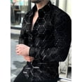 thumbnail image 1 of Camisas hawaianas con estampado floral en 3D camisas de moda para hombre blusas casuales de manga larga para playa blusas con solapa ropa para hombre, 1 of 6