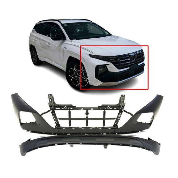 DCP Front Bumper Cover Kit For 2022-2024 Hyundai Tucson W/Park Holes HY1014107