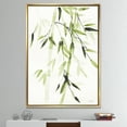 thumbnail image 2 of Designart - Simplist Bamboo Leaves II - Lake House Framed Canvas, 2 of 3