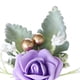 thumbnail image 3 of Ramilletes de boda para hombre, flores artificiales de rosas de PE, ramilletes para novios. Violeta, 3 of 3