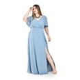 thumbnail image 1 of Vestido largo con abertura Roman Fashion / Tallas Extras, 2010 (Azul claro) azul 36, 1 of 6