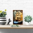 thumbnail image 3 of A maritime retro sailing metal tin brand, 8x12 inch iron wall art, marine theme bar cafe garage decoration, home restaurant indoor and outdoor retro tin painting., 3 of 7