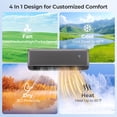 thumbnail image 3 of Giantex 9100 BTU Mini Split Air Conditioner & Heater, WiFi Enabled 20.5 SEER2 115V Ductless Inverter AC Unit w/Works with Alexa, Cools Rooms Up to 450 Sq.Ft, Dark Grey, 3 of 10