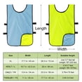 thumbnail image 4 of TOPTIE Reversible Scrimmage Pinnies Practice Jerseys Soccer Training Vest for Adult / Child-Light blue / Green-Toddler, 4 of 7