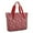 Red Christmas Snowflake-1, variant on Tote Bag for Women - Red Christmas Snowman Pattern Shoulder Bag - Large Utility Work Duffle Bag with Zipper Handbag for Travel, Work, Sprots