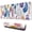 Watercolor Feather, variant on Long Mouse Pads for Desk,Watercolor Feather and Dreamcatcher Desk Mats on Top Of Desks, Desk Mouse Pad Extra Large with 3mm Non-Slip Base and Stitched Edge for Gaming,Work,Home 31.5"x11.8"